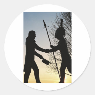 Lewis & Clark Runder Aufkleber