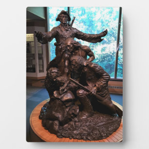 Lewis & Clark Statue, Fort Clatsop, Oregon Fotoplatte