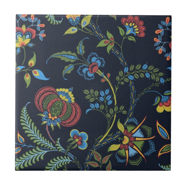 Lewis Day's "Granny" Kleine Keramik Tile Fliese (Vorderseite)