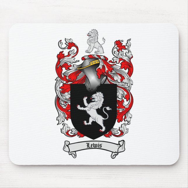 Lewis-Familienwappen - Lewis-Wappen Mousepad (Vorne)