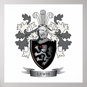 Lewis-Familienwappen-Wappen Poster