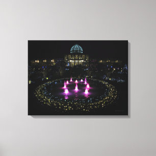 Lewis Ginter Botanischer Garten Lichter.Leinwand Leinwanddruck