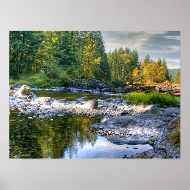 Lewis River Fall Poster (Vorne)