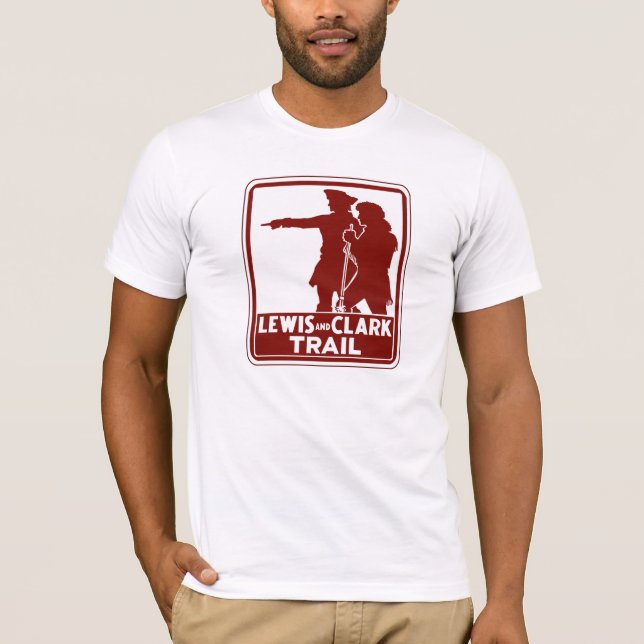 Lewis u. Clark, Verkehrs-Führer-Zeichen, USA T-Shirt (Vorderseite)