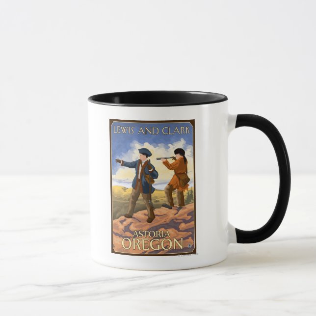 Lewis und Clark - Astoria, Oregon Tasse (Rechts)