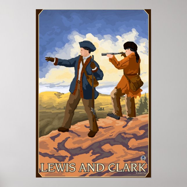 Lewis und Clark Erforschen des Westens Poster (Vorne)