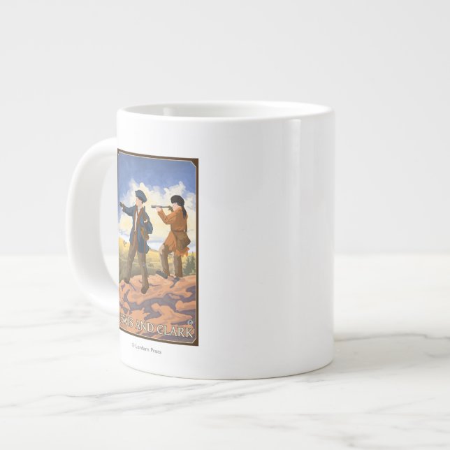 Lewis und Clark Erforschung des Westens Jumbo-Tasse (Vorderseite Links)