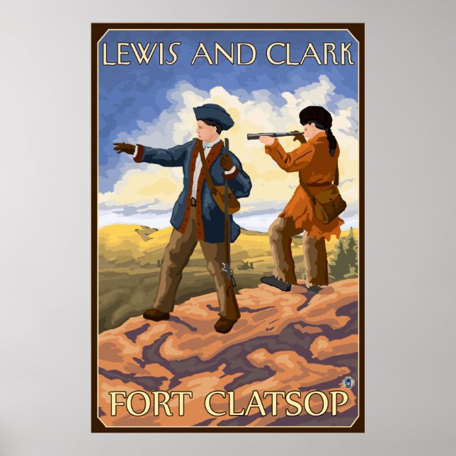 Lewis und Clark - Fort Clatsop, Oregon Poster (Vorne)