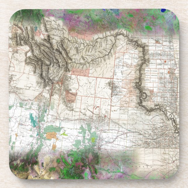 Lewis und Clark Getränkeuntersetzer (Vorderseite)