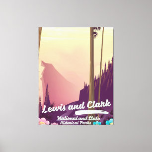Lewis und Clark National und State Park Poster Leinwanddruck