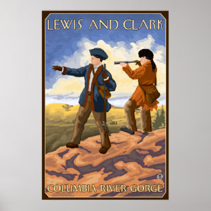 Lewis- und Clark- - Riverschlucht, Oregon Poster
