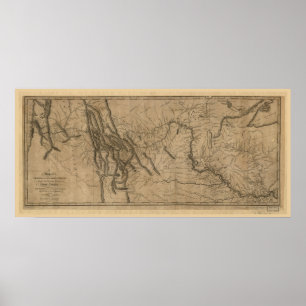Lewis und Clark Track Map Poster