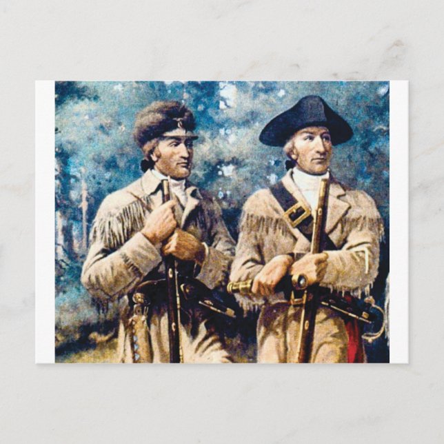 Lewis und Clark zusammen Postkarte (Vorderseite)