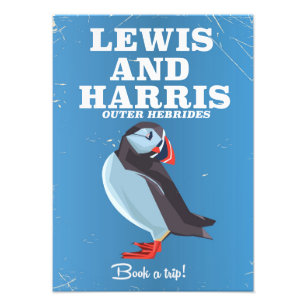 Lewis und Harris Schottland Papageientaucher Reise Fotodruck