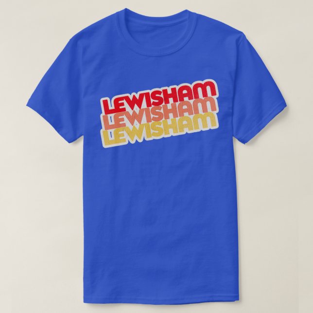 Lewisham Retro Stack T-Shirt (Design vorne)