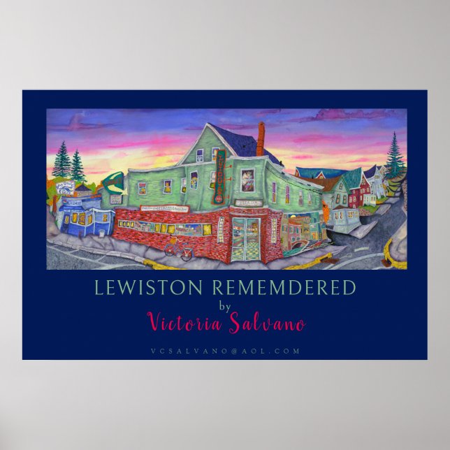 LEWISTON ERINNERT AN Victoria Salvano Poster (Vorne)
