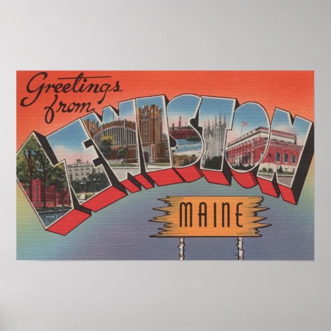 Lewiston, Maine - Große Briefszenen Poster (Vorne)