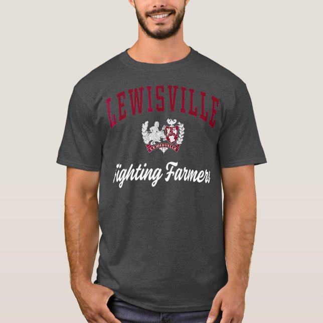 Lewisville High School Fighting Bauern T-Shirt (Vorderseite)