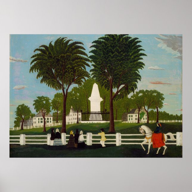 Lexington Battle Monument, c.1830 Poster (Vorne)