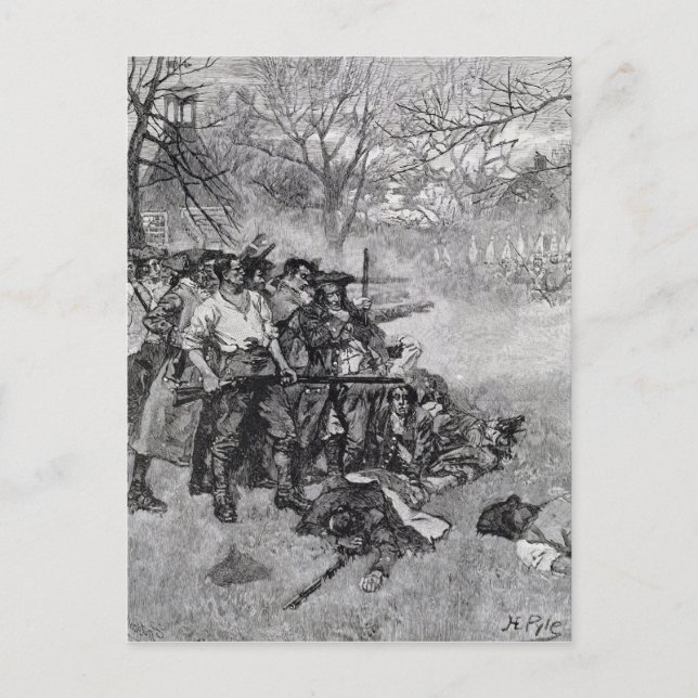 Lexington Green Postkarte (Vorderseite)