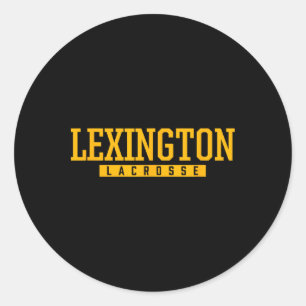 Lexington High School Lacrosse Runder Aufkleber