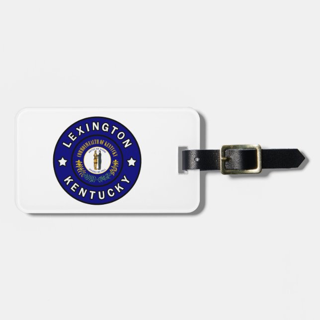 Lexington Kentucky Gepäckanhänger (Vorderseite horizontal)