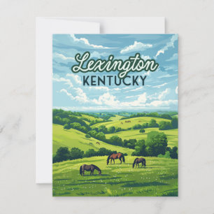 Lexington Kentucky Pferde Bluegrass-Farmen Karte