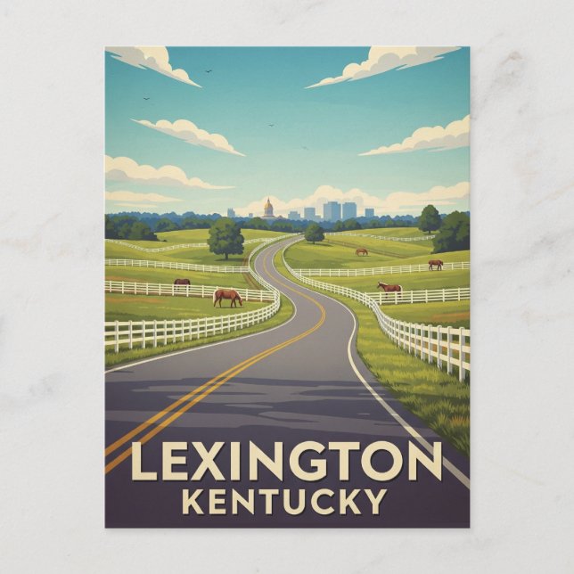 Lexington Kentucky Postcard Postkarte (Vorderseite)