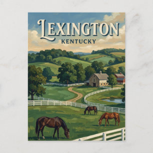 Lexington Kentucky Postkarte