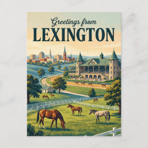 Lexington Kentucky Postkarte