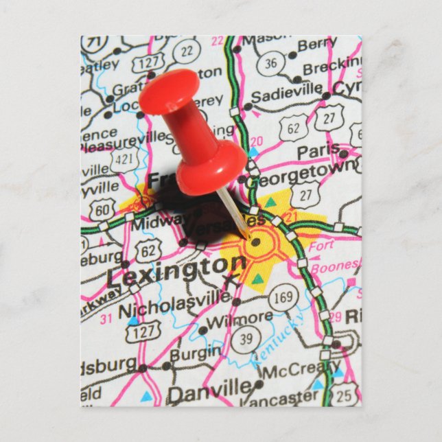 Lexington, Kentucky Postkarte (Vorderseite)