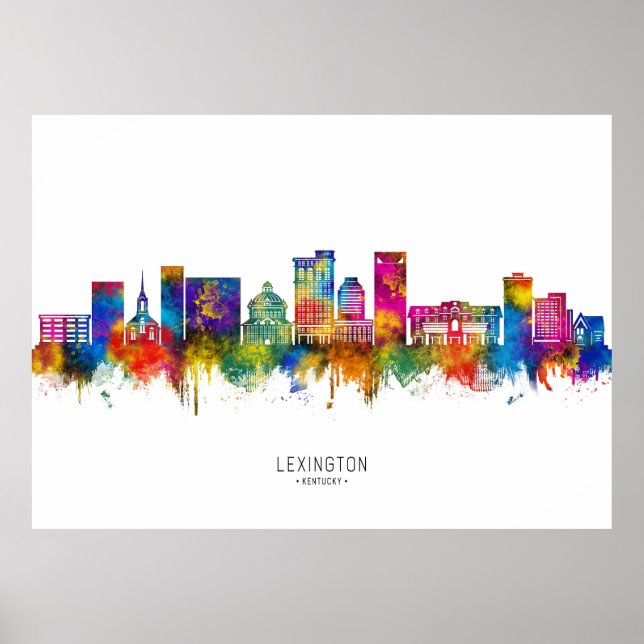 Lexington USA Skyline Poster (Vorne)