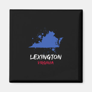 Lexington Virginia Va Farbklecks Urlaubs Souvenir Magnet