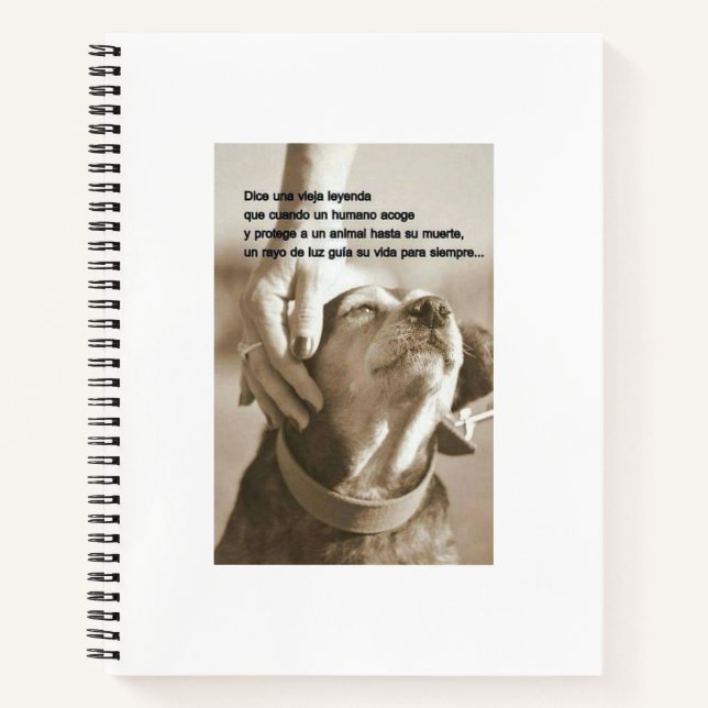 Leyenda sobre adoptar animales notizbuch (Vorderseite)