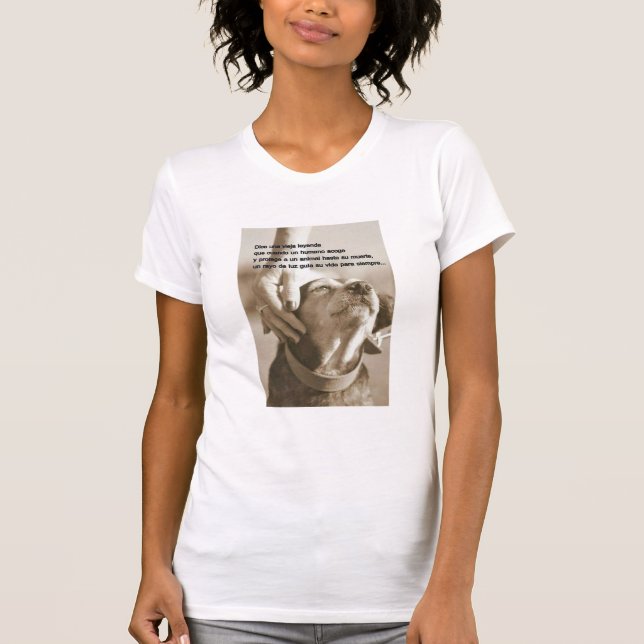 Leyenda sobre adoptar animales T-Shirt (Vorderseite)