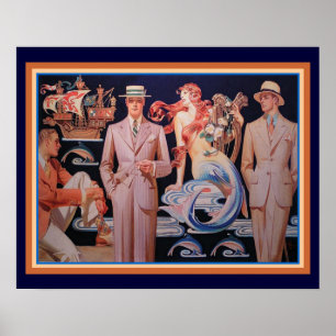 Leyendecker Art Déco Mode Imprimer 16 x 20