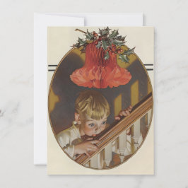 Leyendecker Weihnachts-Flüchtige Blick Feiertagskarte