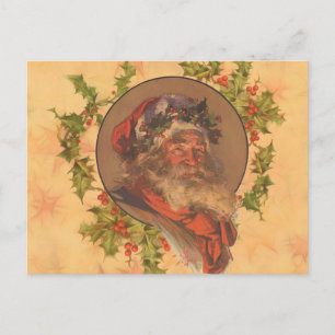 Leyendecker Weihnachtsmann Antik Viktorianisch Postkarte