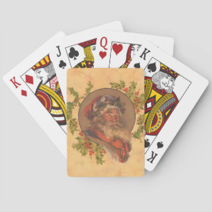 Leyendecker Weihnachtsmann Antik Viktorianisch Spielkarten