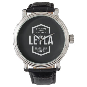 Leyla Personalisiert Name Birthday Armbanduhr