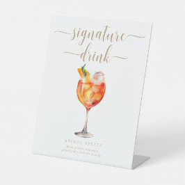 Leyton Gold Modernes Minimal Signature Drink Zeich Sockelschild