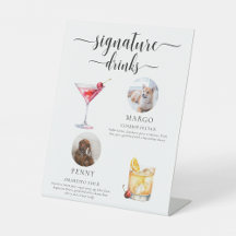 Leyton Minimal Pet Foto Signature Drinks signieren