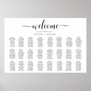 Leyton Modern Minimal 24 Tischplatinen Poster