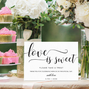 Leyton Moderne Minimal Love Is Sweet Favor Schild