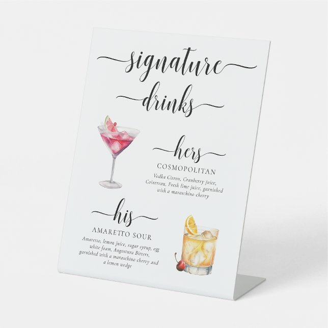 Leyton Moderne Minimal Signature Drinks Zeichen Sockelschild (Von Creator hochgeladen)