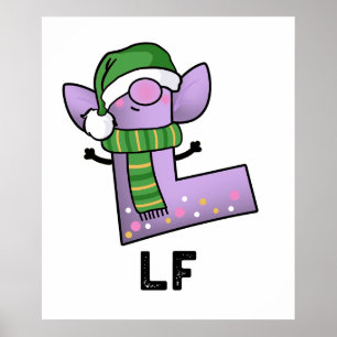 Lf Funny Letter L Pun Poster