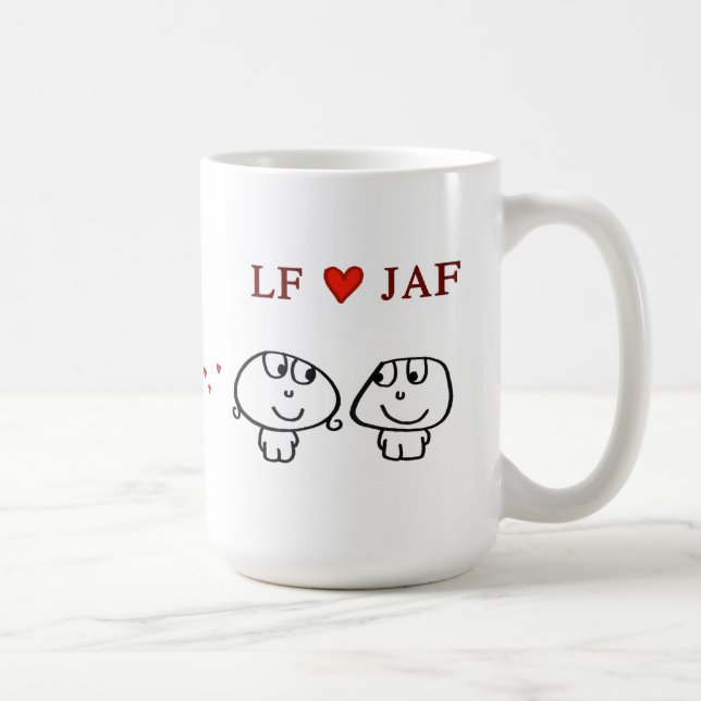 "LF-Herz JAF " Kaffeetasse (Rechts)