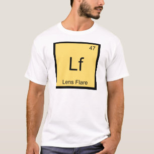 Lf - Lens Flare Chemie-Elementsymbol Fotografie T-Shirt