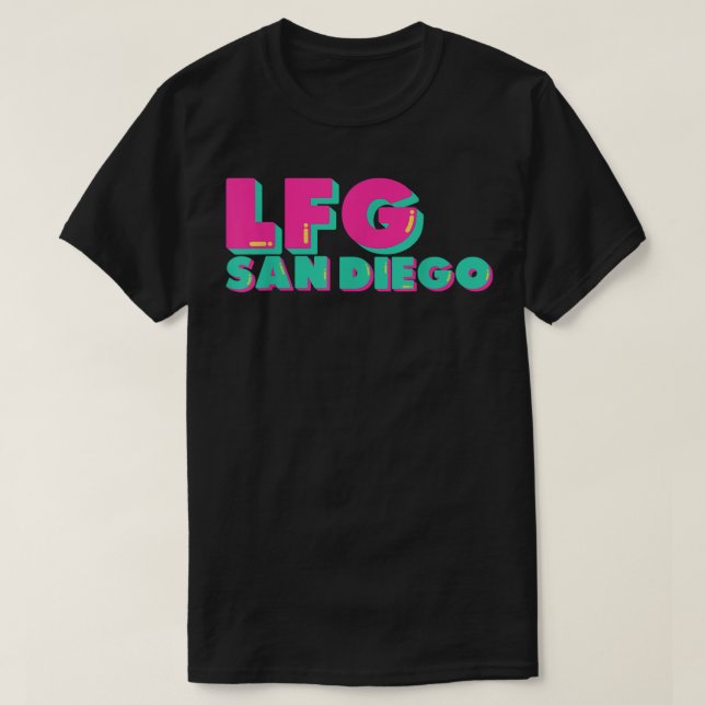 LFGSD Baseball fan San Diego Sports LFG SD  T-Shirt (Design vorne)