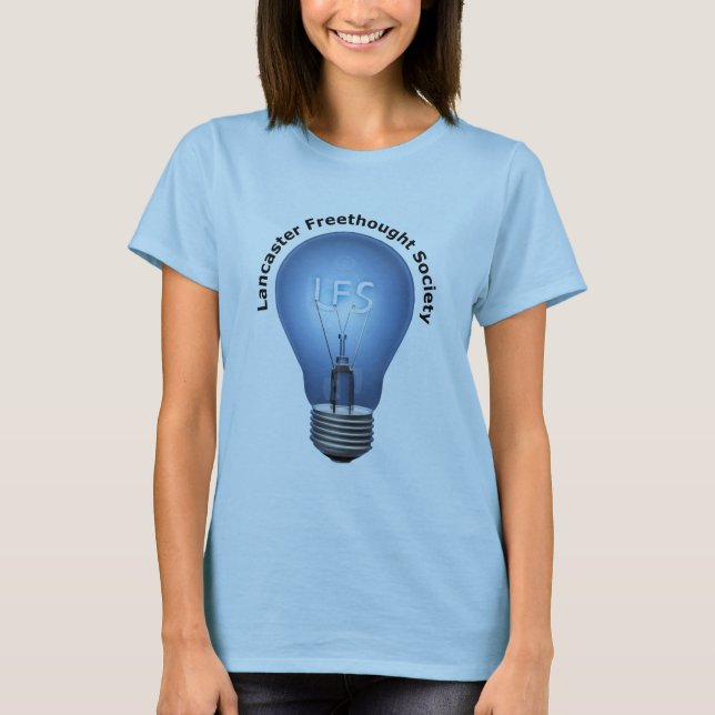 LFS-Logo auf blauem Damen-Baby - Puppe T-Shirt (Vorderseite)